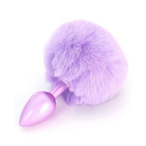 Enchanting Bunnytail Buttplug Purple