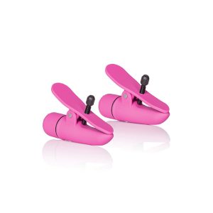 Vibrating Nipple Clamps Pink