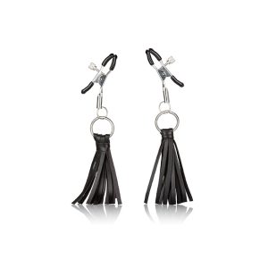 Playful Tassels Nipple Clamps Black