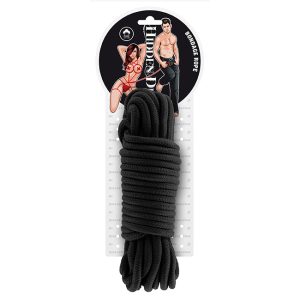 Hidden Desire Bondage Rope Black 10m