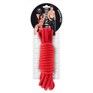 Hidden Desire Bondage Rope Red 10m