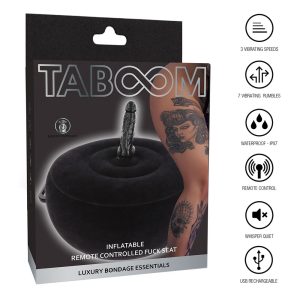 Inflatable Fuck Seat with Remote Black