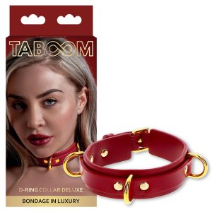 D-Ring Collar Deluxe Red