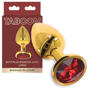 Butt Plug With Diamond Jewel Large