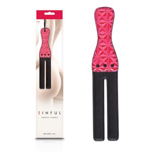 Forked Slapper Leather Pink