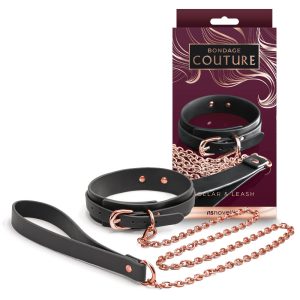Bondage Couture Black Collar & Leash