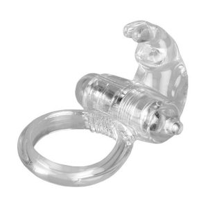Rabbit Vibrating Cockring Clear
