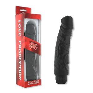 Pleasures Vibrator Black 18 cm