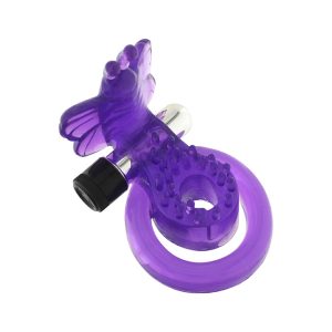 Double Vibrating Cock & Ball Ring Butterfly