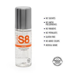 S8 Water-based Anal Lube 125ml