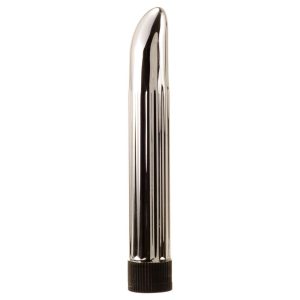 Sensuous Ribbed Vibrator Silver