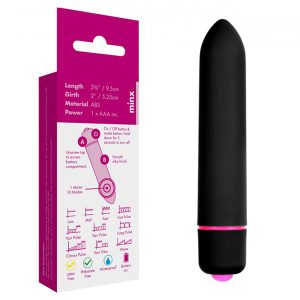 Blossom 10 Mode Mini Bullet Vibrator Black