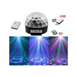 LED Sphere Projector Disco DJ Effect Lights RGB Multicolor Usb Sd Card Off