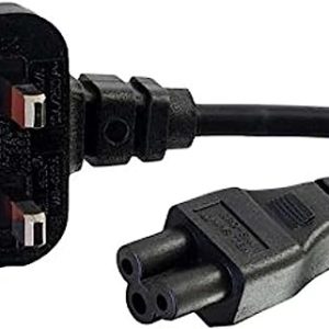 1.8m UK Laptop Power Cord (BS 1363 to IEC 60320 C5) Black