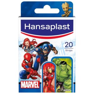 Hansaplast Marvel Plasters Skin Friendly and Easy to Remove, 1 Pack of 20 Assorted