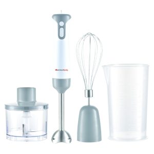 Melchioni Mixxxo Trio &ndash; 400 W Hand Blender Set with Chopper, Whisk and Beaker