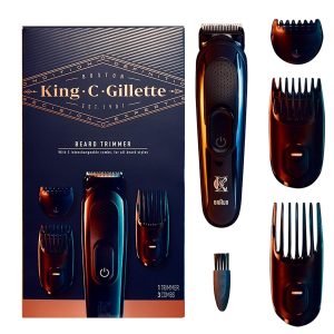 Braun King C. Gillette Men's Beard Trimmer Durable And Sharp Blades + 3 Comb