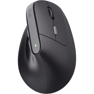 Trust Yuno Rechargeable Vertical Mouse, Wireless Ergonomic Mouse 2.4GHz