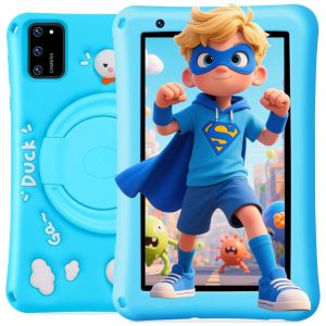 7-inch Kids Tablet, Android 13, Octa-Core, 8GB+64GB (exp. 256GB), 5800mAh Battery, 5MP+8MP Dual Camera, Blue