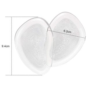 URAQT Forefoot Pads, Gel Metatarsal Pads for Metatarsalgia, Self-adhesive Insole, 3 Pairs