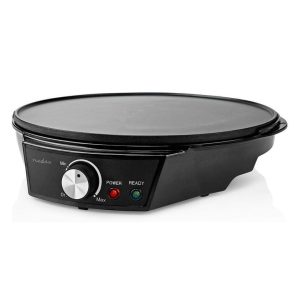 Nedis 30cm electric crepe maker, 1200W non stick adjustable temperature indicator