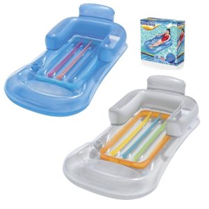 Bestway Inflatable Pool Lounger, Floating Swimming 161 cm x 84 cm, Blue