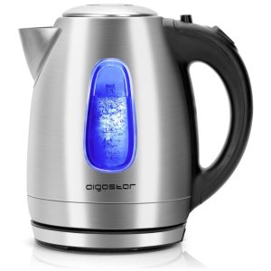 Aigostar Queen Stainless Steel Electric Kettle with LED Lighting 2200W with 1.7L