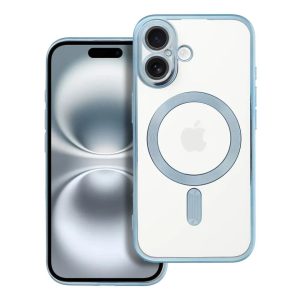 ELECTRO MAG COVER case compatible with MagSafe for iPhone 16 blue