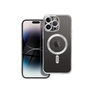 ELECTRO MAG COVER case compatible with MagSafe for iPhone 16 Pro Silver