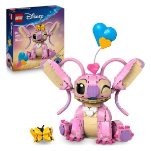 LEGO Disney Angel - Lilo & Stitch Toy - Building Playset with 3 Heart Balloons & 1 Butterfly