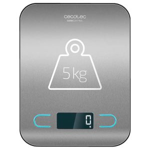 Cecotec CookControl - High-precision digital kitchen scale, stainless steel platform, 5 kg, accuracy of 1 g