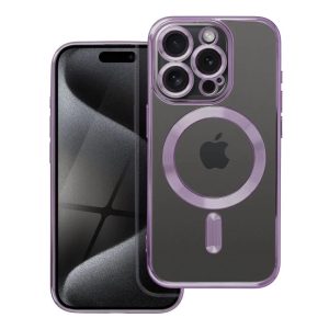 ELECTRO MAG COVER case compatible with MagSafe for iPhone 16 Pro Max deep purple