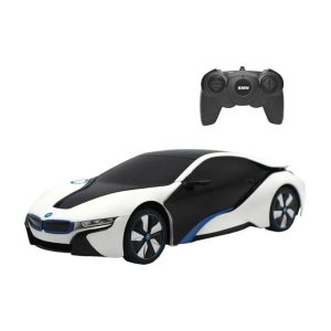 RASTAR R/C 1:24 BMW i8 Remote Controlled Car- UV Sensitive White / Yellow