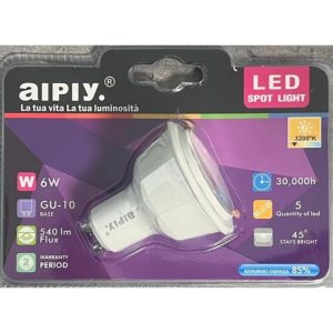 Aigostar LED Bulb  GU10 6W / 2220-240V / 3200K