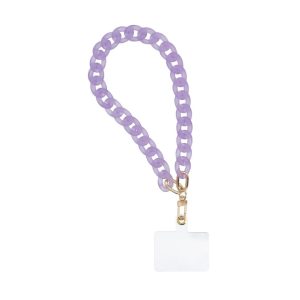 PANAMA LONG Phone Pendant Neck Strap, Cord Length 80cm (40cm in the loop), Purple