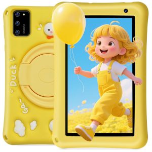 7-inch Kids Tablet, Android 13, Octa-Core, 8GB+64GB (exp. 256GB), 5800mAh Battery, 5MP+8MP Dual Camera, Yellow
