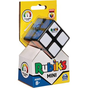 Rubik&rsquo;s Spin Master 2x2 Mini Original with 2 Layers of 4 Cubes, Pocket-sized