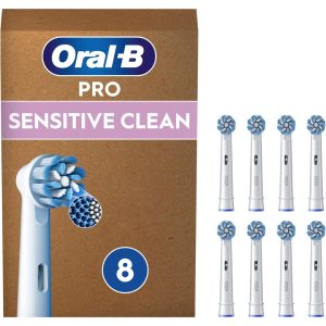 Oral-B Sensitive Clean Electric Toothbrush Heads, Pack of 8 Replacement Heads