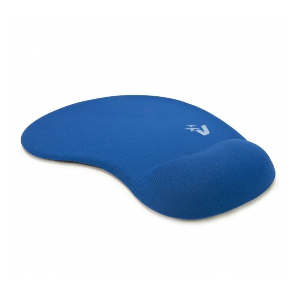 Mouse Pad with Gel Wrist Rest, Blue