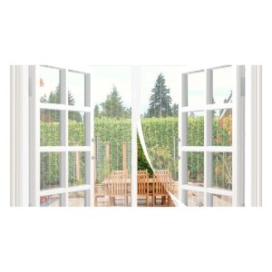 Allpress Magnetic Door Screen 120x240 cm Sizes Magnetic Curtain, White