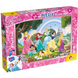 Disney-Princess Puzzle DF, 24 Pieces, Multicolor, 50 x 35 cm