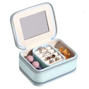 MU Portable Mini Jewelry Case Blue