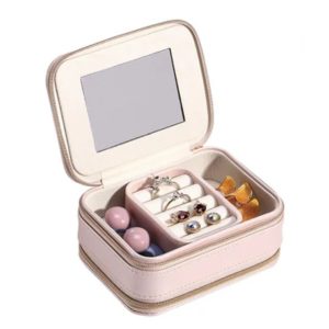 MU Portable Mini Jewelry Case Pink
