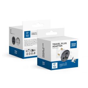 Blue Star CE Approved EU to Malta Plug Adapter Euro Schuko 2 Pin 2990W 230/250V