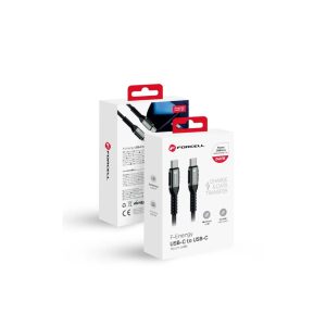 1.2m Forcell F-ENERGY 240W Cable USB-C to USB-C QC 4.0 PD 5A Black