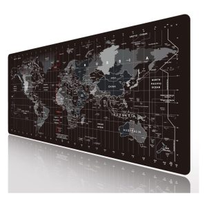 Large Gaming Mouse Pad Black with Non-Slip Rubber Base