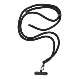 SWING phone pendant 8mm with adjustable length, cord length 165cm, black