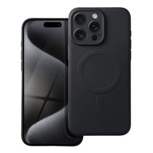 SILICONE MAG COVER with MagSafe for iPhone 15 Pro Max Black