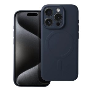 SILICONE MAG COVER with MagSafe for iPhone 15 Pro Blue Titanium