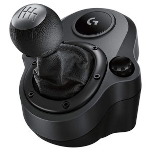 Logitech G Driving Force Shifter for G29 and G920 Racing Wheels, 6-Speed, Press Reverse, Steel and Leather, PS4/Xbox One/PC/Mac - Black